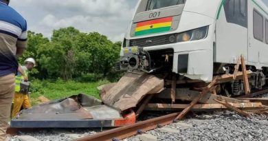 Ghana’s newly imported train involved in accident during test run