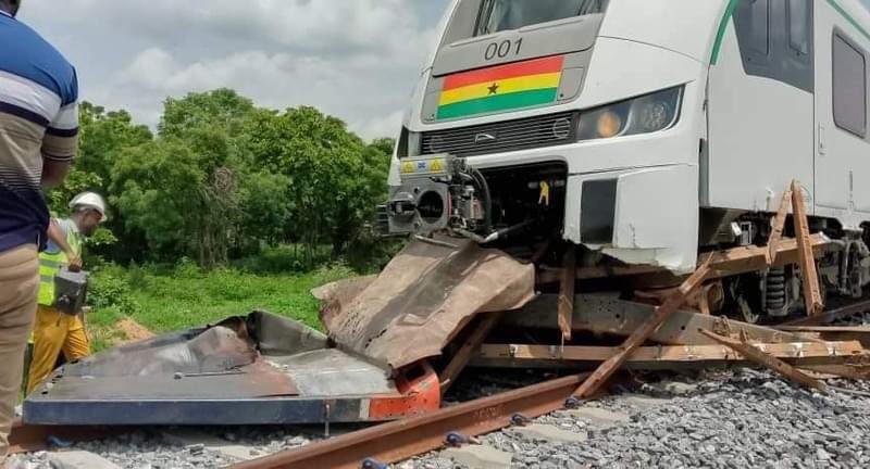 Ghana’s newly imported train involved in accident during test run