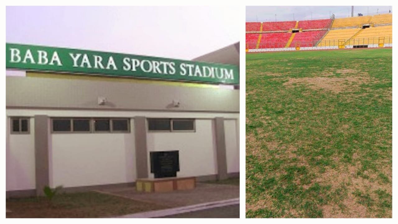 Baba Yara Sports Stadium and poor pitch