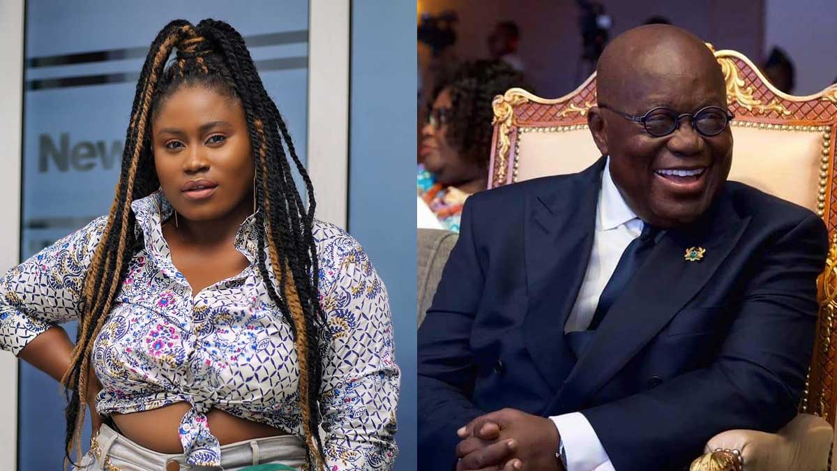 Lydia Forson and President Akufo-Addo