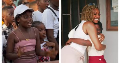 Wendy Shay and viral young fan Tracy Shay