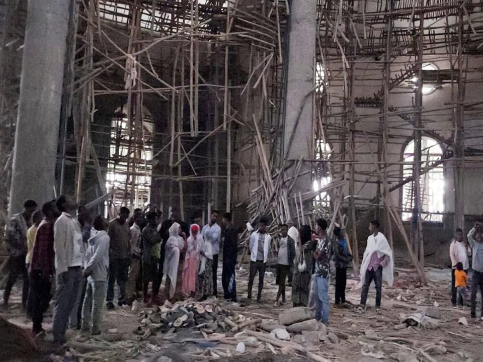 25 worshippers died and over 100 injured when scaffolding collapsed inside a church in Ethiopia’s Amhara region during a feast.