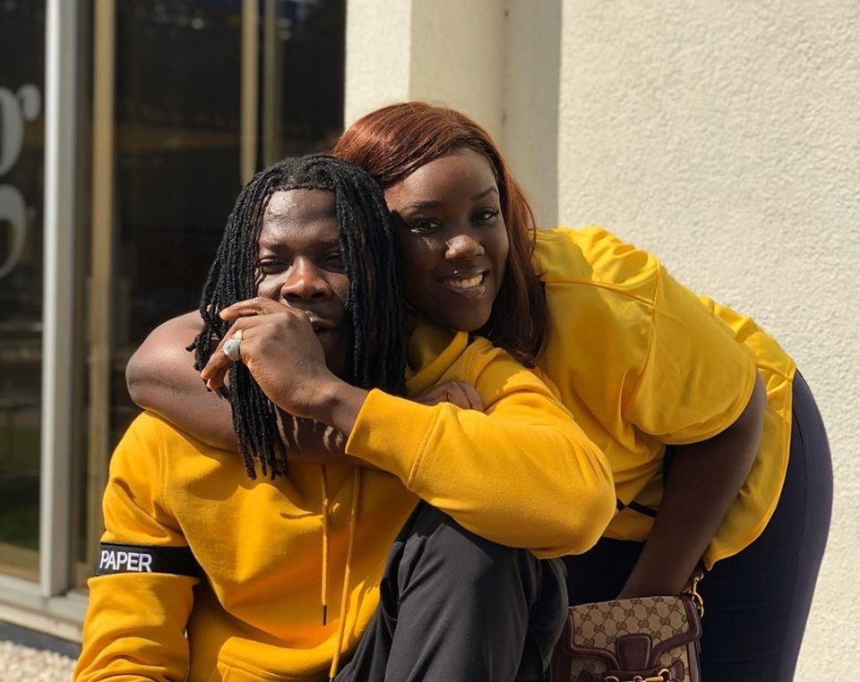 Stonebwoy and his wife Louisa Satekla