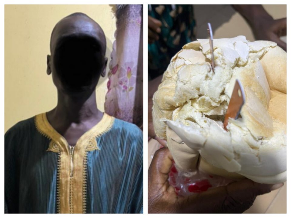 Police arrest a herbalist after hacksaw blades were found hidden in bread meant for a remand inmate at Kasoa police station.