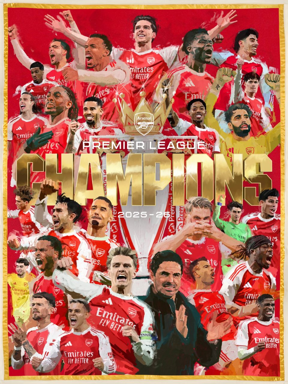 Arsenal - winners of 2025/2026 English Premier League