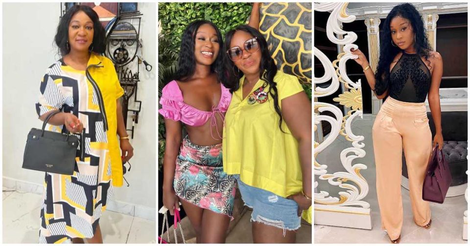 Efia Odo and her mother, Adombi Serwaa