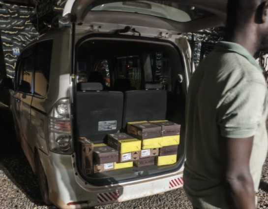 Police arrest a driver at Green Field checkpoint after discovering 14 boxes of shotgun cartridges in his vehicle in Central Region.
