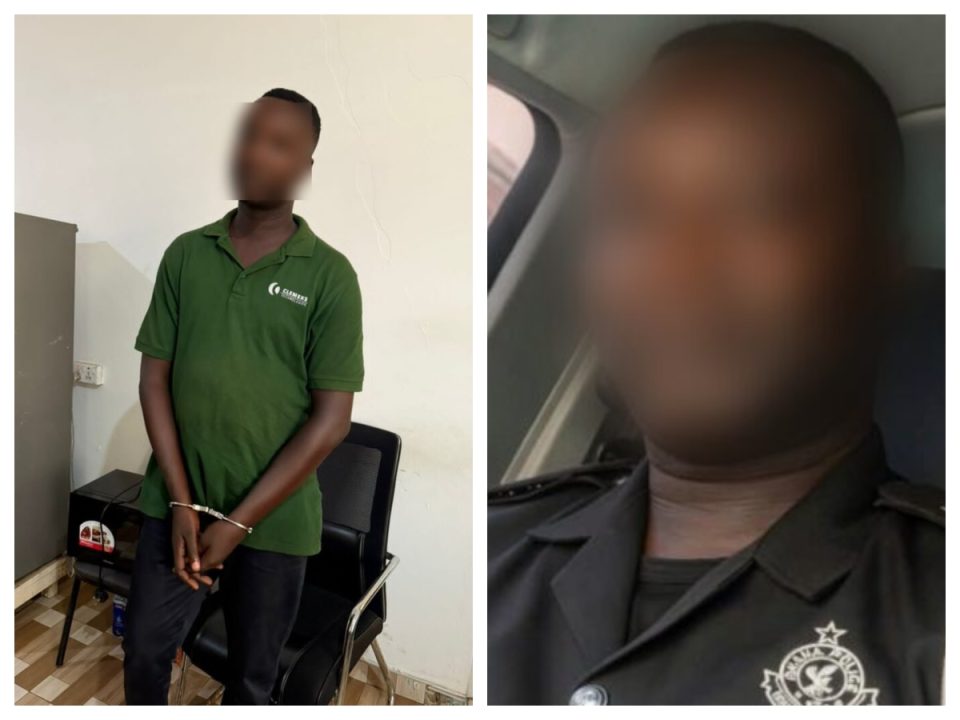 Police inspector arrested over alleged Kumasi MoMo robbery. Weapons, cash recovered as he faces court and interdiction pending probe.