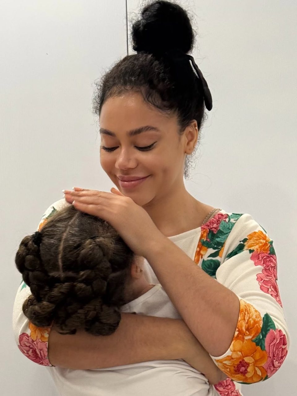 Nadia Buari and child