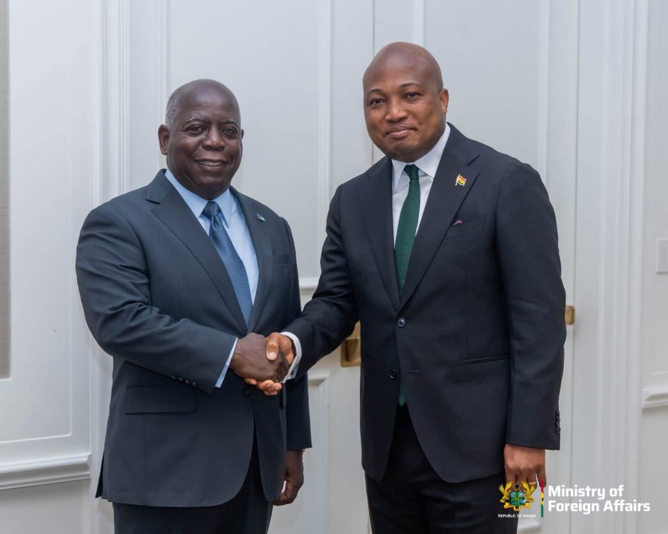 Samuel Okudzeto Ablakwa and Prime Minister of the Commonwealth of Bahamas, The Hon. Philip Edward Davis