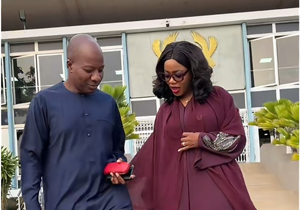 Mahama Ayariga and Millicent Amankwah Yeboah