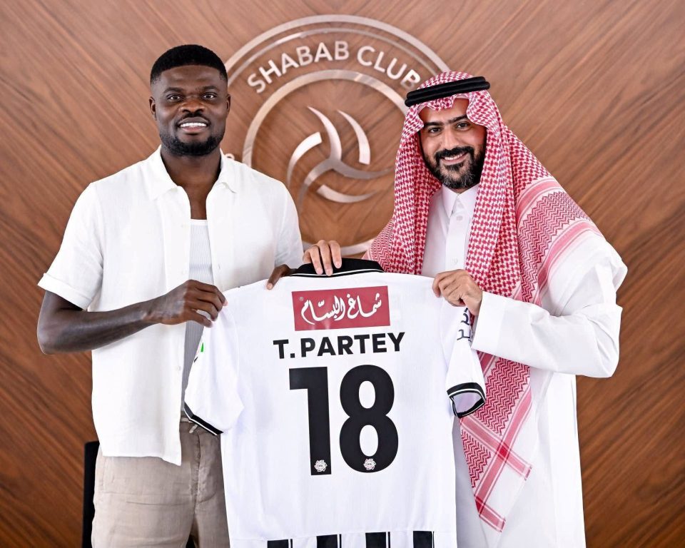 Thomas Partey joins Al-Shabab in Saudi Pro League (Saudi Arabia)