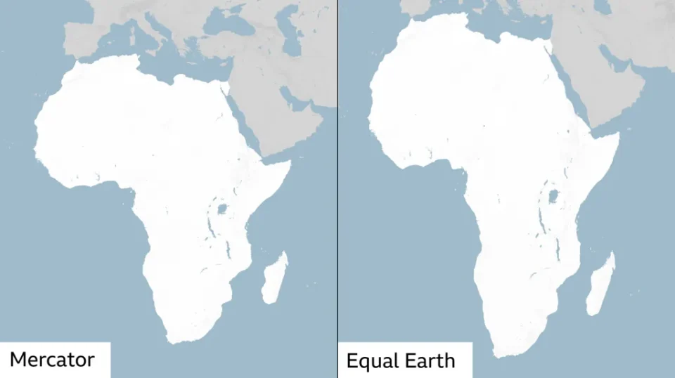 The map of Africa