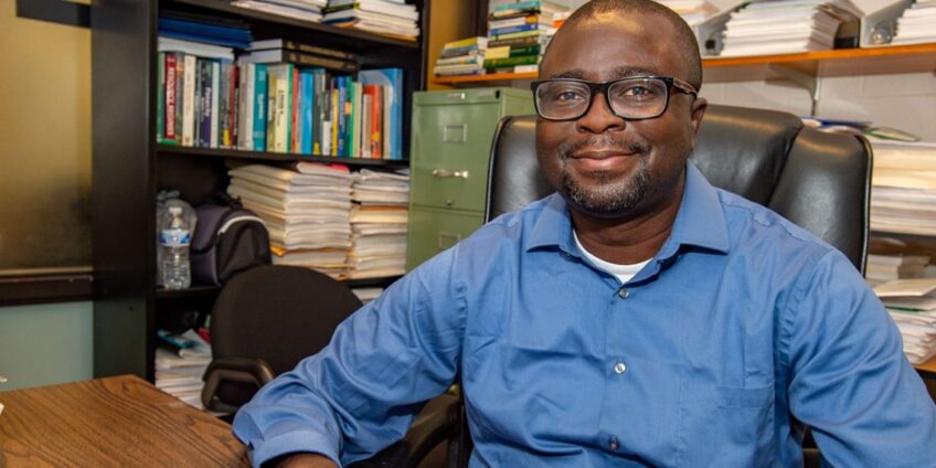 A Ghanaian professor at Southern Illinois University, Kofi Akamani
