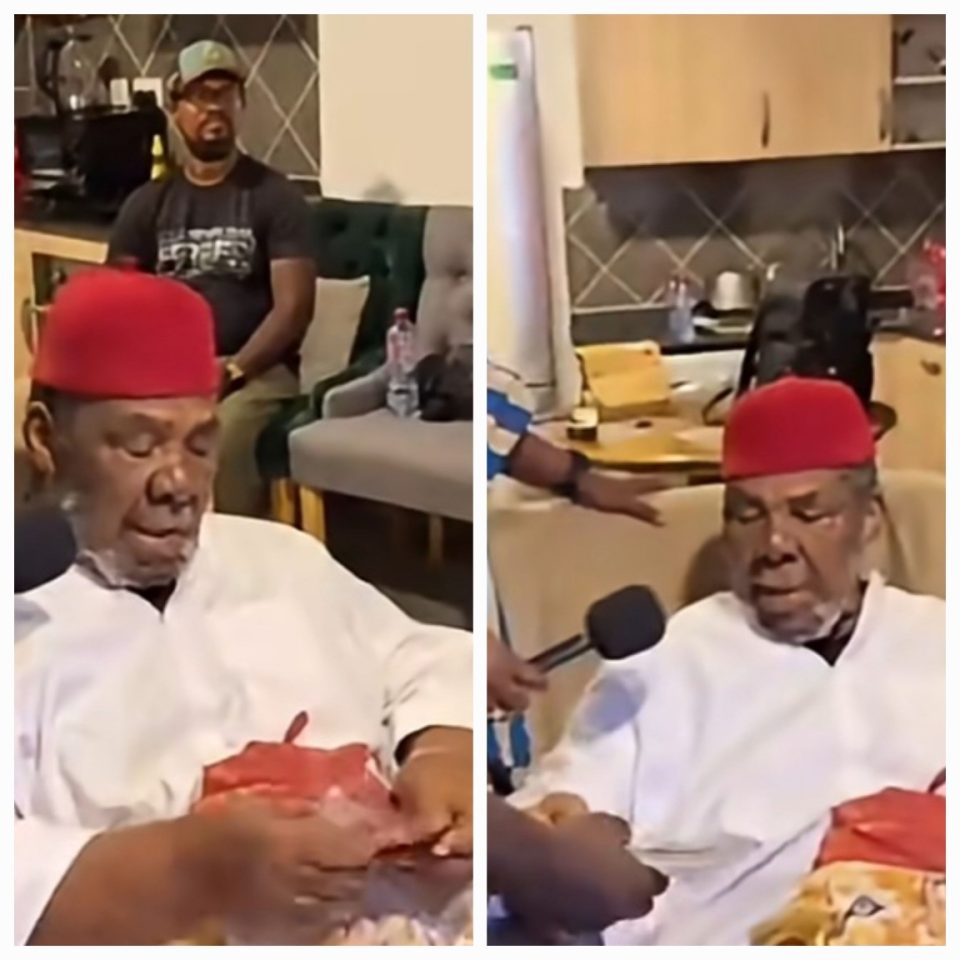 Ailing Ghanaian actor Emmanuel Armah has received a cash donation from Pete Edochie, who visited him during his trip to Ghana.